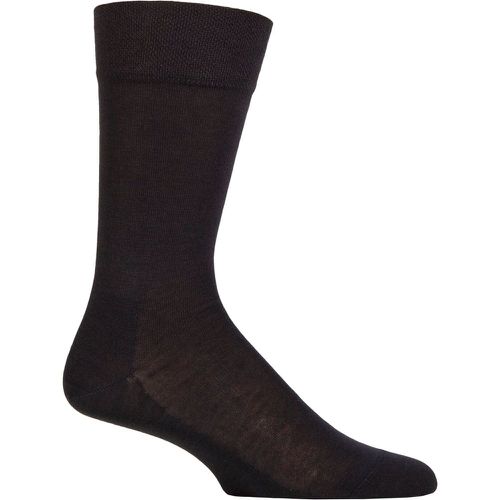 Mens 1 Pair Sensitive New York Plain Socks Dark Navy 8.5-11 Mens - Falke - Modalova