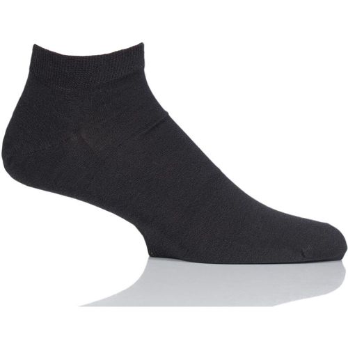 Pair Anthracite Melange Cool 24/7 Cotton Sneaker Socks Men's 8.5-9.5 Mens - Falke - Modalova