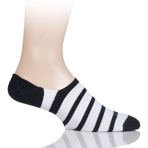 Pair Dark Navy Even Stripe Cotton Invisible Socks Men's 10-11 Mens - Falke - Modalova