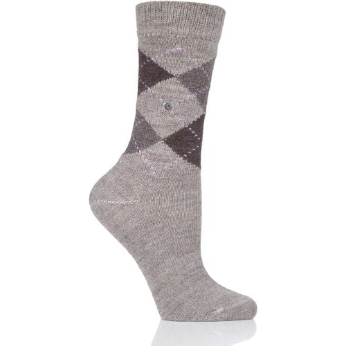 Pair Whitby Extra Soft Argyle Socks Ladies 3.5-7 Ladies - Burlington - Modalova