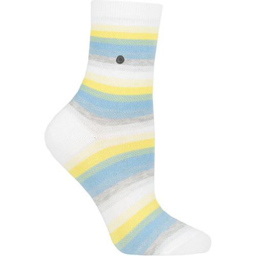 Women's 1 Pair Stripe Cotton Socks 3.5-7 Ladies - Burlington - Modalova