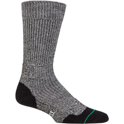 Mens and Women's 1 Pair Fusion Walk Sock Charcoal Marl L - 1000 Mile - Modalova