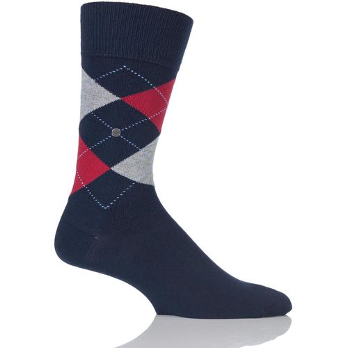 Pair Marine King Argyle Cotton Socks Men's 11-14 Mens - Burlington - Modalova