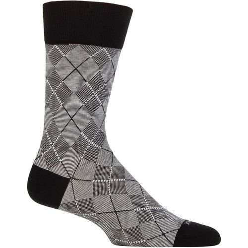 Mens 1 Pair Burlington Carrington Cotton Argyle Socks 6.5-11 Mens - SockShop - Modalova