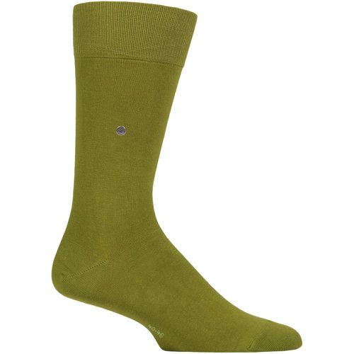 Mens 1 Pair Burlington Lord Plain Cotton Socks Jungle 11-14 Mens - SockShop - Modalova