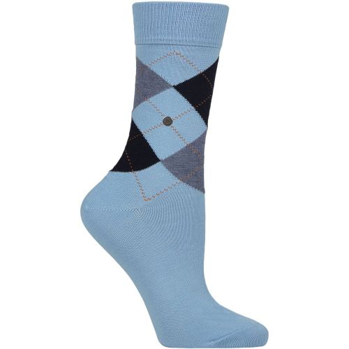 Women's 1 Pair Burlington Queen Argyle Cotton Socks 3.5-7 Women's - SockShop - Modalova