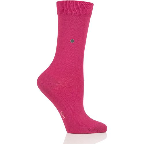 Women's 1 Pair Lady Plain Cotton Socks Dark 3.5-7 Ladies - Burlington - Modalova