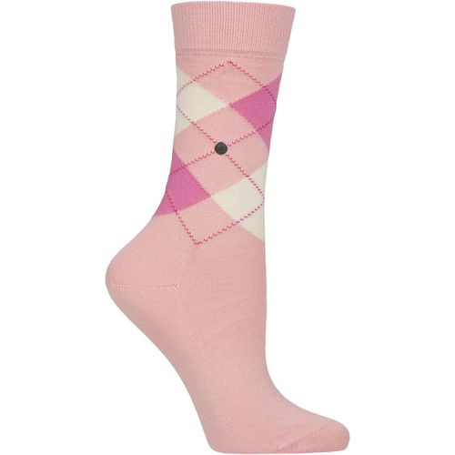 Women's 1 Pair Covent Garden Cotton Argyle Socks Light 3.5-7 Ladies - Burlington - Modalova