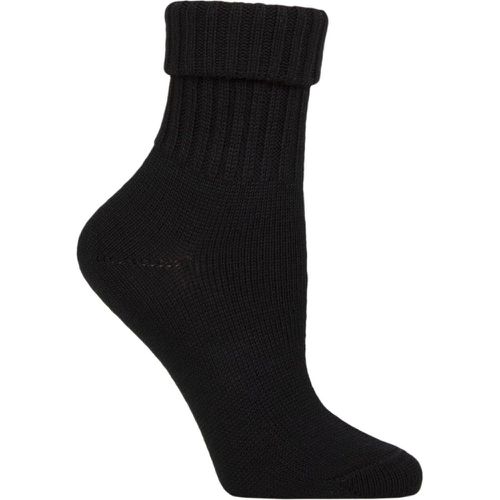 Women's 1 Pair Plymouth Virgin Wool Turn Over Top Socks 3.5-7 Ladies - Burlington - Modalova