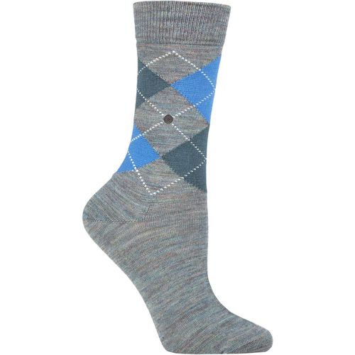 Women's 1 Pair Marylebone Melange Virgin Wool Socks / Blue 3.5-7.5 Ladies - Burlington - Modalova