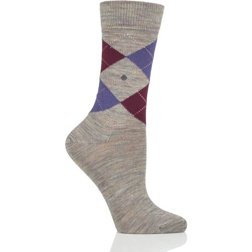 Women's 1 Pair Marylebone Melange Virgin Wool Socks Mix 3.5-7.5 Ladies - Burlington - Modalova