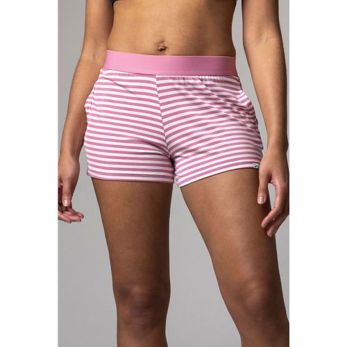 Women's 1 Pack Bamboo Loungewear Selection Shorts Pink Stripe Shorts 14 Ladies - Lazy Panda - Modalova