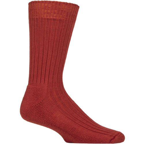 Pair Terracotta Cotton Cushioned Golf Socks Unisex 8-11 Mens - Glenmuir - Modalova