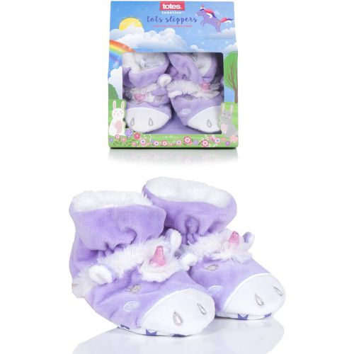 Pair Unicorn Animal Padders Slipper Socks Girls 18-24 Months - Totes - Modalova