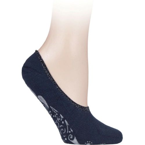 Pair Navy Cosy Ballerina Slipper Socks with Carry Pouch Ladies 6-7.5 Ladies - Falke - Modalova