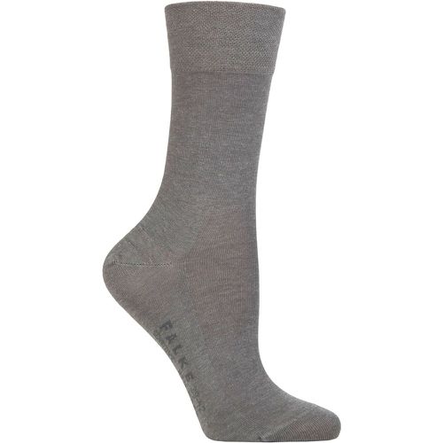 Ladies 1 Pair Sensitive New York Lyocell Gentle Grip Socks Light Melange 2.5-5 Ladies - Falke - Modalova