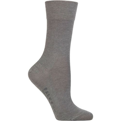 Women's 1 Pair Sensitive New York Lyocell Gentle Grip Socks Light Melange 2.5-5 Ladies - Falke - Modalova