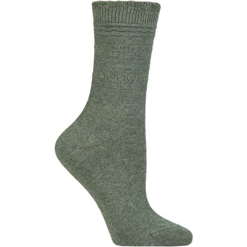 Women's 1 Pair Monument Wool and Organic Cotton Socks Pine Melange 5.5-8 Ladies - Falke - Modalova