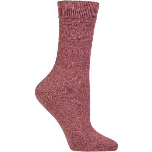 Women's 1 Pair Monument Wool and Organic Cotton Socks Dark Mauve 5.5-8 Ladies - Falke - Modalova