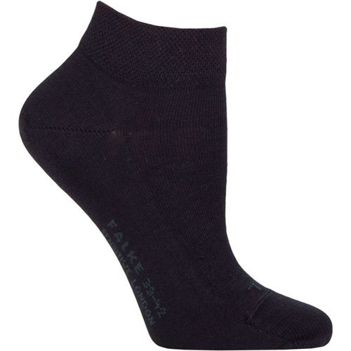 Ladies 1 Pair Falke Sensitive London Gentle Grip Cotton Sneaker Socks Dark Navy 2.5-5 Ladies - SockShop - Modalova