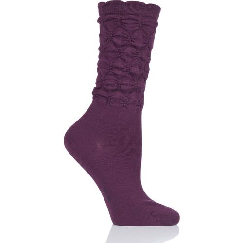 Pair Crumpled Diamond Rib Virgin Wool Socks Ladies 2.5-5 Ladies - Falke - Modalova