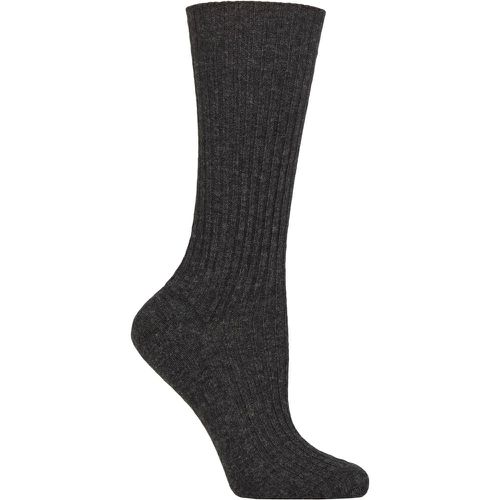 Women's 1 Pair Cosy Wool and Cashmere Boot Socks Anthracite 5.5-8 Ladies - Falke - Modalova