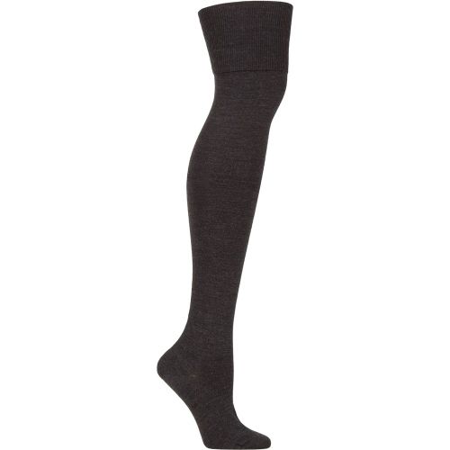 Women's 1 Pair Soft Merino Wool Over the Knee Socks Anthracite 4-5 Ladies - Falke - Modalova