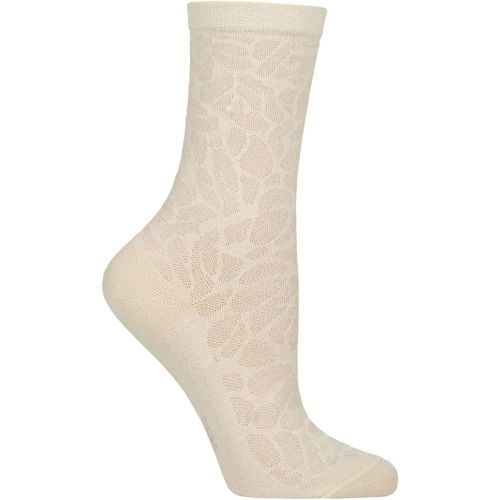 Women's 1 Pair Falke Creole Texture Animal Print Cotton Socks Off 7-8 Women's - SockShop - Modalova