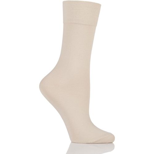 Pair Beige Sensitive Granada Cotton Comfort Cuff Socks Ladies 2.5-5 Ladies - Falke - Modalova