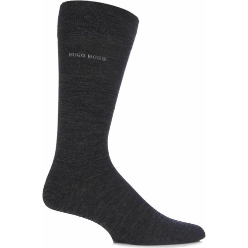 Pair Charcoal BOSS John Plain Finest Wool and Soft Cotton Socks Men's 5.5-8 Mens - Hugo Boss - Modalova