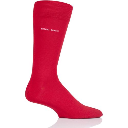 Pair Bright BOSS Marc Plain 98% Combed Cotton Socks Men's 5.5-8 Mens - Hugo Boss - Modalova