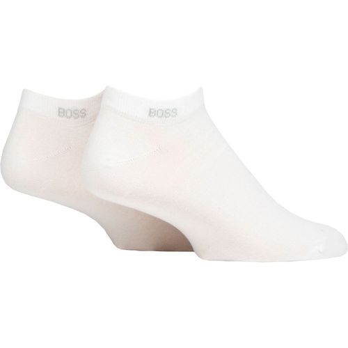 Mens 2 Pair BOSS Soft Cotton Plain Trainer Socks 8.5-11 Mens - Hugo Boss - Modalova