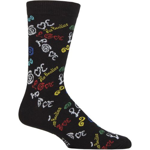 Music Collection 1 Pair The Beatles Cotton Socks Love 4-7 Unisex - SockShop - Modalova