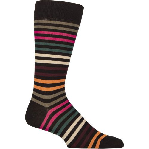 Mens 1 Pair Pantherella Kilburn Striped Cotton Lisle Socks 7.5-9.5 Mens - SockShop - Modalova