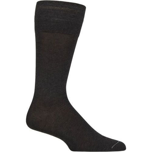 Mens 1 Pair Pantherella Flemming Cotton Fil D'Ecosse Comfort Top Socks Dark Mix 10-12 Mens - SockShop - Modalova