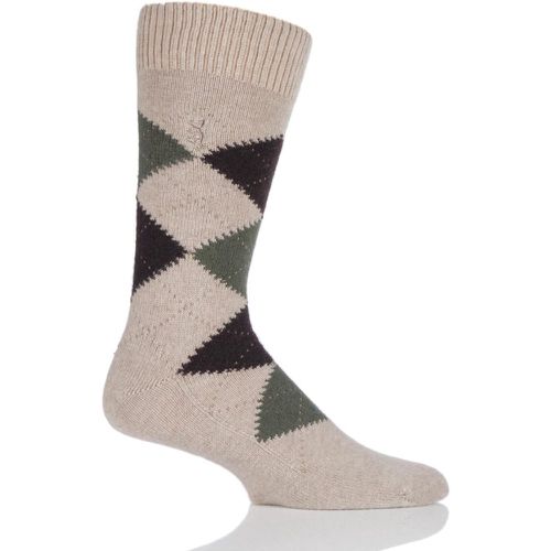 Pair Natural 85% Cashmere Argyle Socks Men's 9-11 Mens - Pringle Of Scotland - Modalova