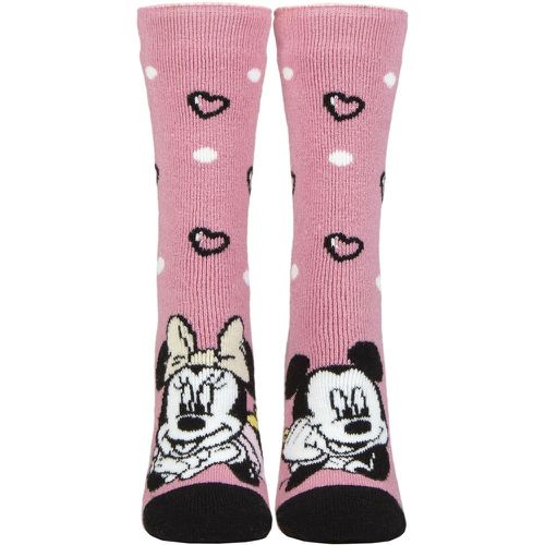 Ladies 1 Pair SOCKSHOP Disney 1.6 TOG Lite Minnie Mouse Thermal Socks 4-8 - Heat Holders - Modalova