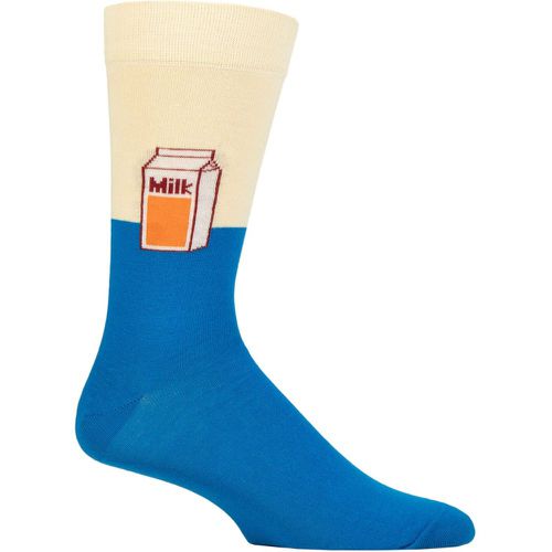 Mens and Ladies 1 Pair Milk Socks Multi 7.5-11.5 Unisex - Happy Socks - Modalova