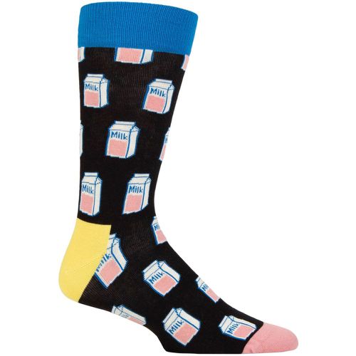 Mens and Ladies 1 Pair Milk Socks 7.5-11.5 Unisex - Happy Socks - Modalova