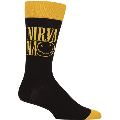Music Collection 1 Pair Nirvana Cotton Socks Logo One Size - SockShop - Modalova