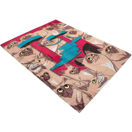 Pack 1.7 TOG Cat Pattern Blanket Cocoa 127*178CM - Heat Holders - Modalova