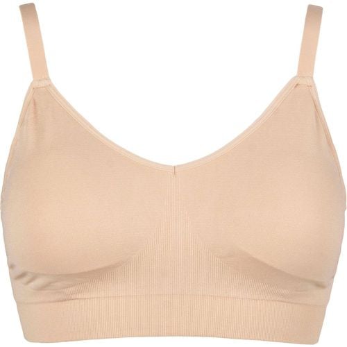 Women's 1 Pack Curvesque Support Wirefree Bra Nude UK 16-18 - Ambra - Modalova