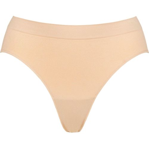 Ladies 1 Pack Bare Essentials Hi Cut Brief Underwear Rose Beige UK 12-14 - Ambra - Modalova