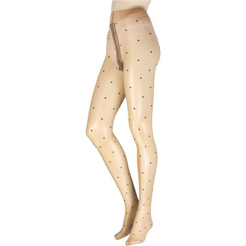 Ladies 1 Pair Anguria Spotted Tights Cosmetic Extra Large - Trasparenze - Modalova
