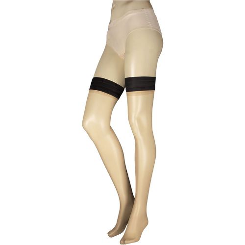 Women's 1 Pair Trasparenze Antares Love Backseam Hold Ups Cosmetic XS/S - SockShop - Modalova