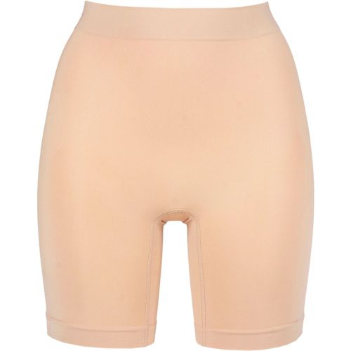 Ladies 1 Pack Ambra Powerlite Thigh Shaper Short Underwear Rose Beige UK 10-12 - SockShop - Modalova