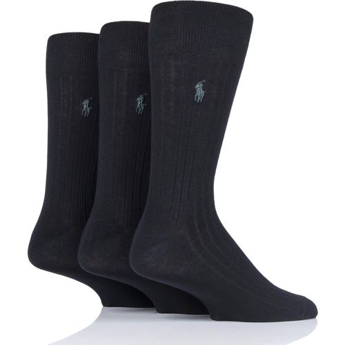 Pair Egyptian Cotton Ribbed Plain Socks Men's 5-8 Mens - Ralph Lauren - Modalova