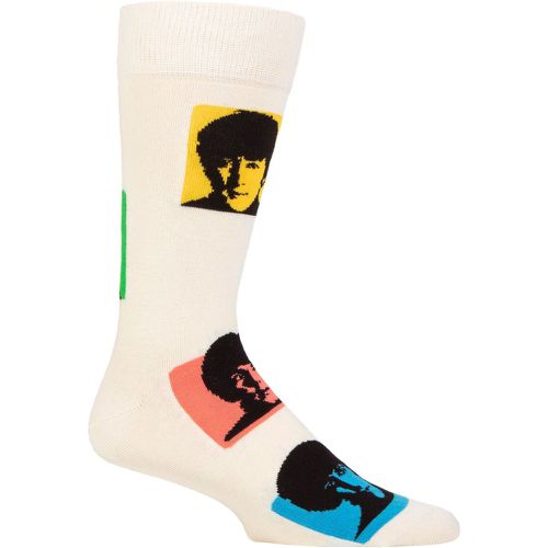 Mens and Ladies 1 Pair Beatles Silhouettes Socks Multi 7.5-11.5 Unisex - Happy Socks - Modalova