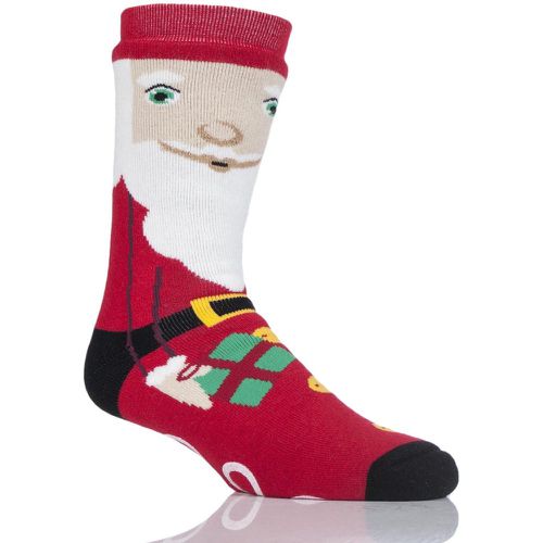 Pair Santa Double Layered Santa Christmas Slipper Socks Unisex 4-8 Unisex - Heat Holders - Modalova