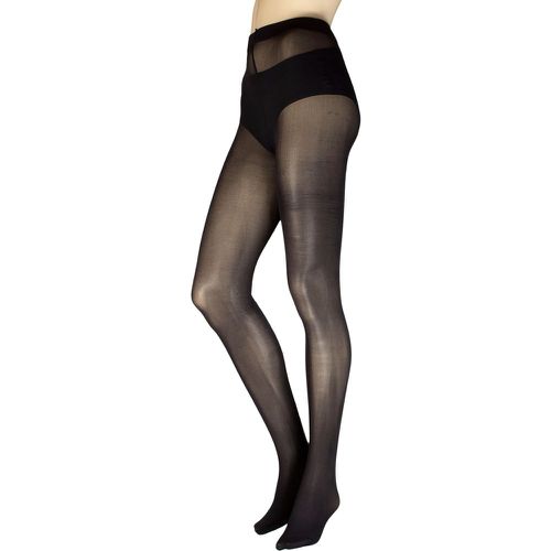 Women's 1 Pair Lurex Backseam Tights /Gold M-L - Charnos - Modalova